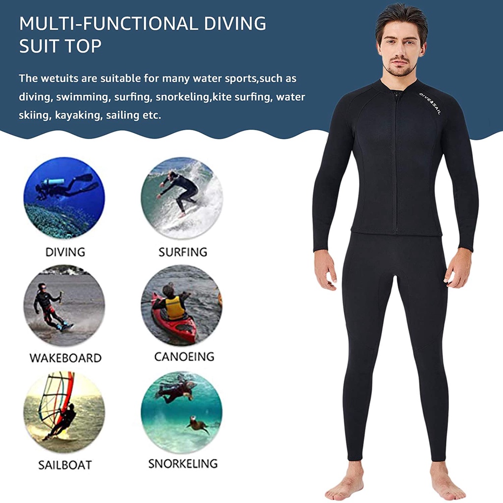 Tbest Womens Wetsuit Sleeve Fashionable Diving Suit Full Wetsuit & Swimming Wetsuit Diving Clothing for Running Snorkeling Swimming Kayaking 