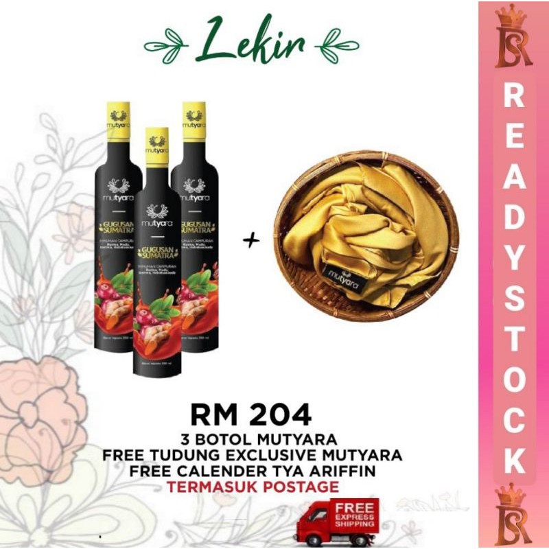 Sale 8 8 Jamu Mutyara By Tya Ariffin Buy 3 Free Exclusive Hood Shopee Singapore