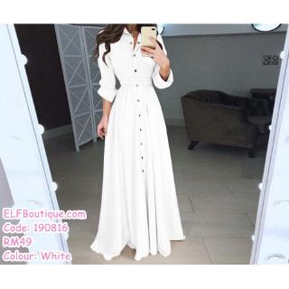 plus size long white dress
