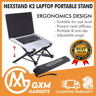 NEXSTAND™ K2 Laptop Stand Portable Foldable 7 Adjustable Level Ergonomic Light Weight 12-17 Inch Laptop Stand