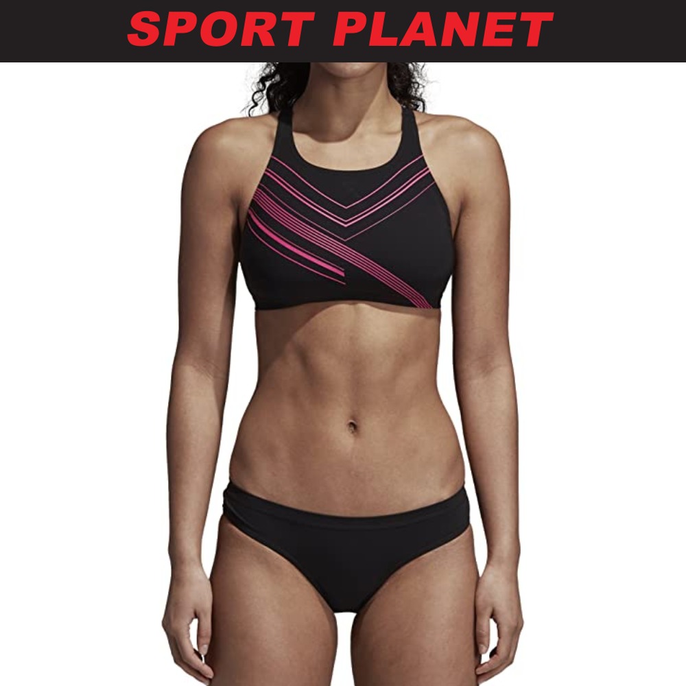 adidas placed print swimsuit