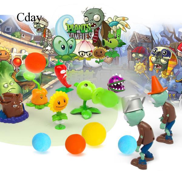 Plastic Plants vs Zombies Peashooter Toys Set for Christmas Collection ...