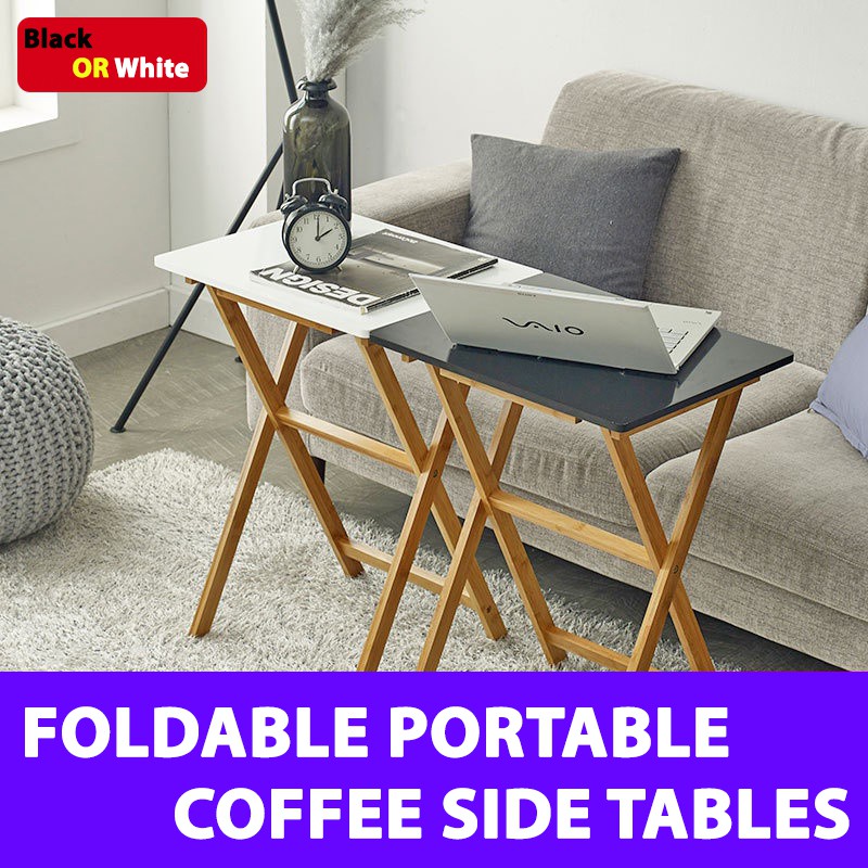 Foldable Portable Moveable Lightweight Side Coffee Table - Comes in