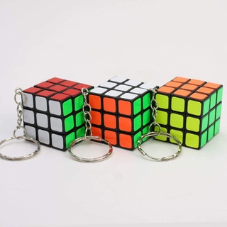 Mini 3x3x3 3x3 Magic Cube Key Chain Puzzle Speed Toy Ornaments 1PC