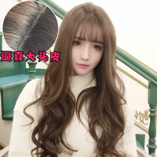 Korean Fashion Lady In The Long Hair Pear Head Air Bangs Shopee