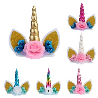 horn topper ready made unicorn cake topper cupcake toppers fake unicorn horn ears shopee singapore