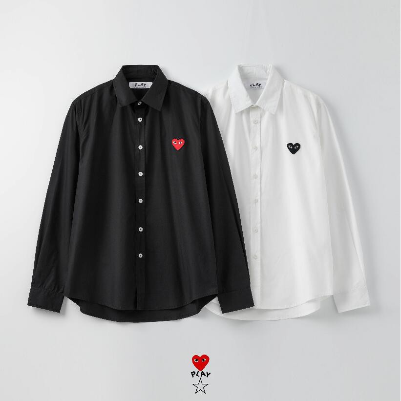 Cdg play dress shirt hotsell