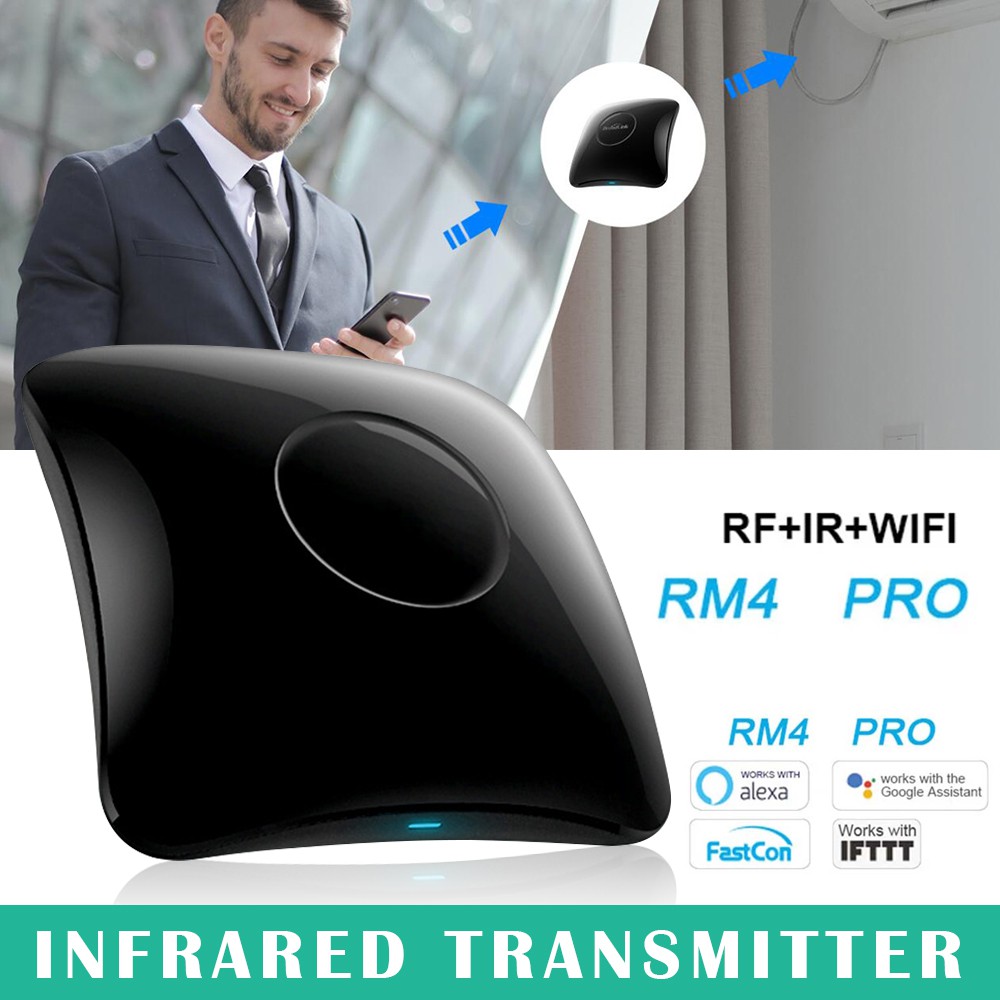 Broadlink Rm4 Pro Mini Smart Home Automation Universal Intelligent Smart Home Remote Control Wifi Ir Rf Switch Shopee Singapore