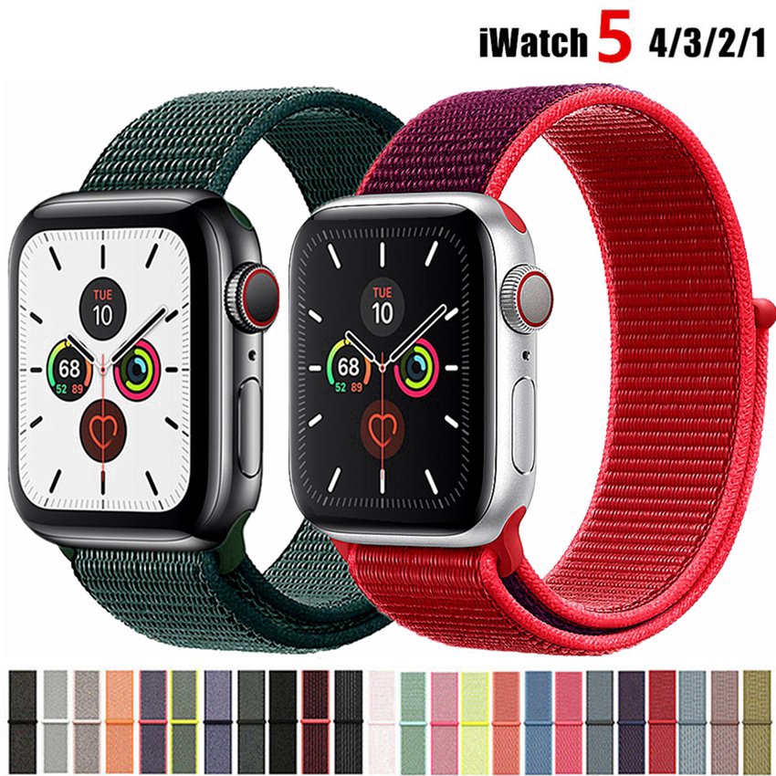 Nylon Loop Pulseira For Apple Watch Strap 40mm 44mm For Iwatch 3 Band 38mm 42mm Breathable Replacement Wristband Series Se 6 5 4 2 1 58 Orders Shopee Singapore