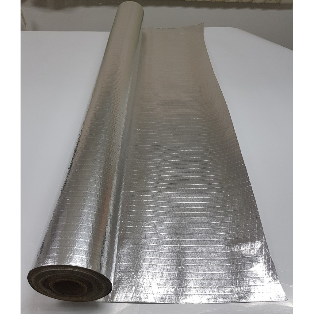 Tac 820ts Aluminium Foil Paper Foil Reflective Roofing Insulation Radiant Barrier Penebat Haba 50m L Shopee Singapore