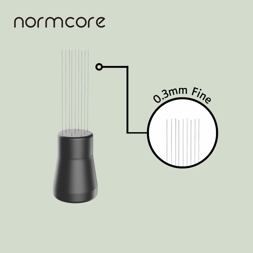 Wdt Tool Normcore WDT Distribution Tool Con Supporto V3, Tecnica Di Distribuzione Weiss, Agitatore Espresso A 9 Rebbi, Manico In Legno Di Noce Americano Accessori Caffe Espresso