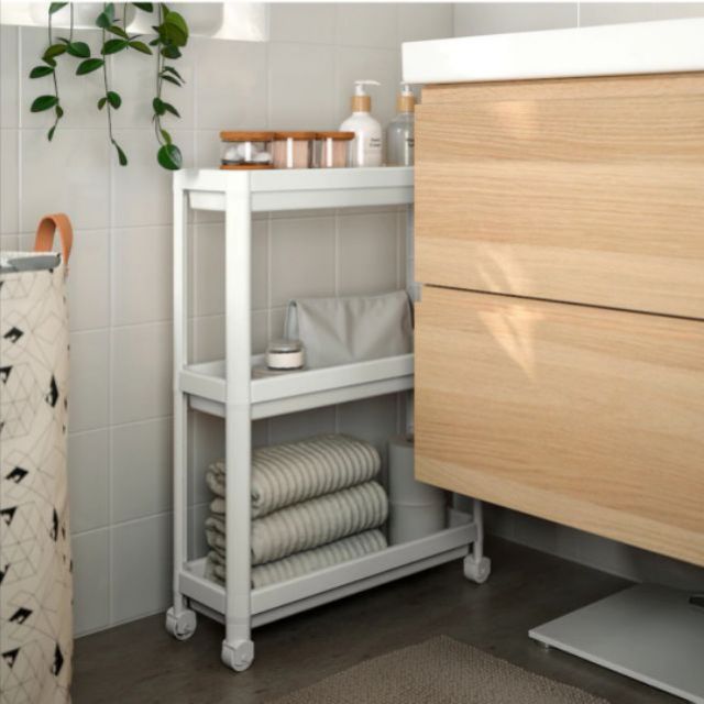 HOT ITEM IKEA VESKEN rak beroda Trolley tempat letak sos HOT ITEM IKEA VESKEN rak beroda Trolley tempat letak sos