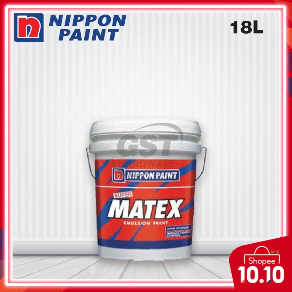 Nippon Paint 18L Super Matex White Emulsion Paint | Nippon Matex ...