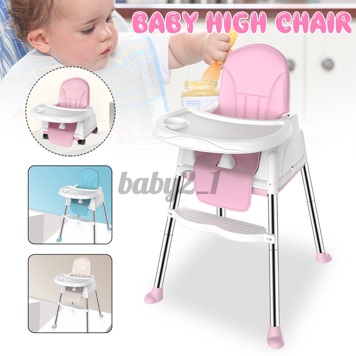 3 in 1 baby high chair convertible