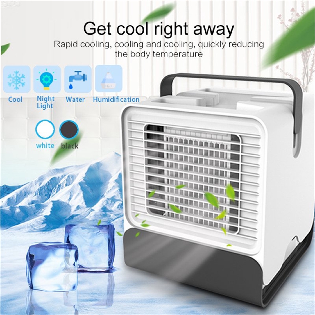 Portable Mini Air Conditioner Cool Cooling Fan Led Quiet Bedroom Artic Cooler