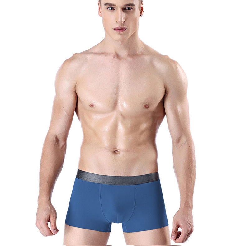 Image of Men's Silk Seamless Boxer Plus Size Underwear(L-4XL) #2
