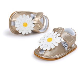 2022 New girl sun flower summer sandals baby shoes soft bottom rubber soles #3