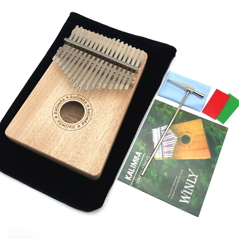 17 Keys Kalimba Thumb Piano Acoustic Finger Piano Music Instrument Shopee Singapore