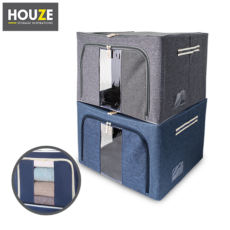 HOUZE - Foldable Linen Storage Box | Shopee Singapore