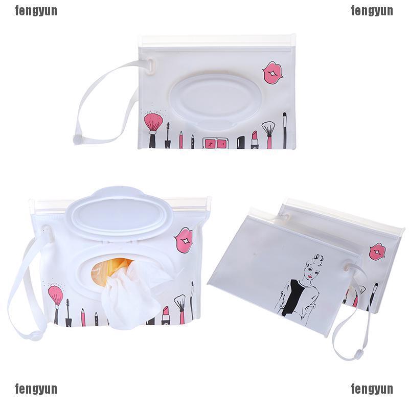 1PC Clean wipes carrying case wet wipes bag cosmetic wipe easycarry
