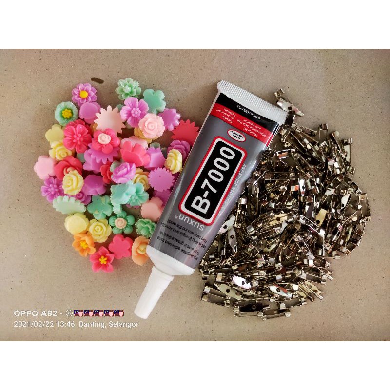 Shop Malaysia Set Diy Brooch Kerongsang Pastel Chram Tiny Flower Shopee Singapore