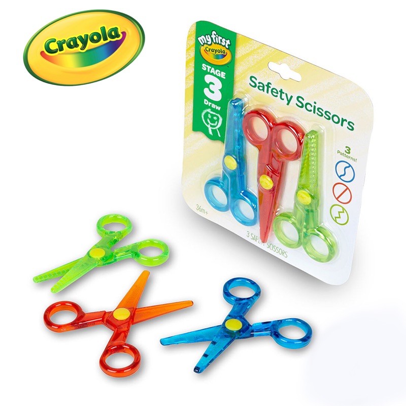 [SG seller] Crayola My First Safety Scissors, Toddler Art Supplies, 3ct