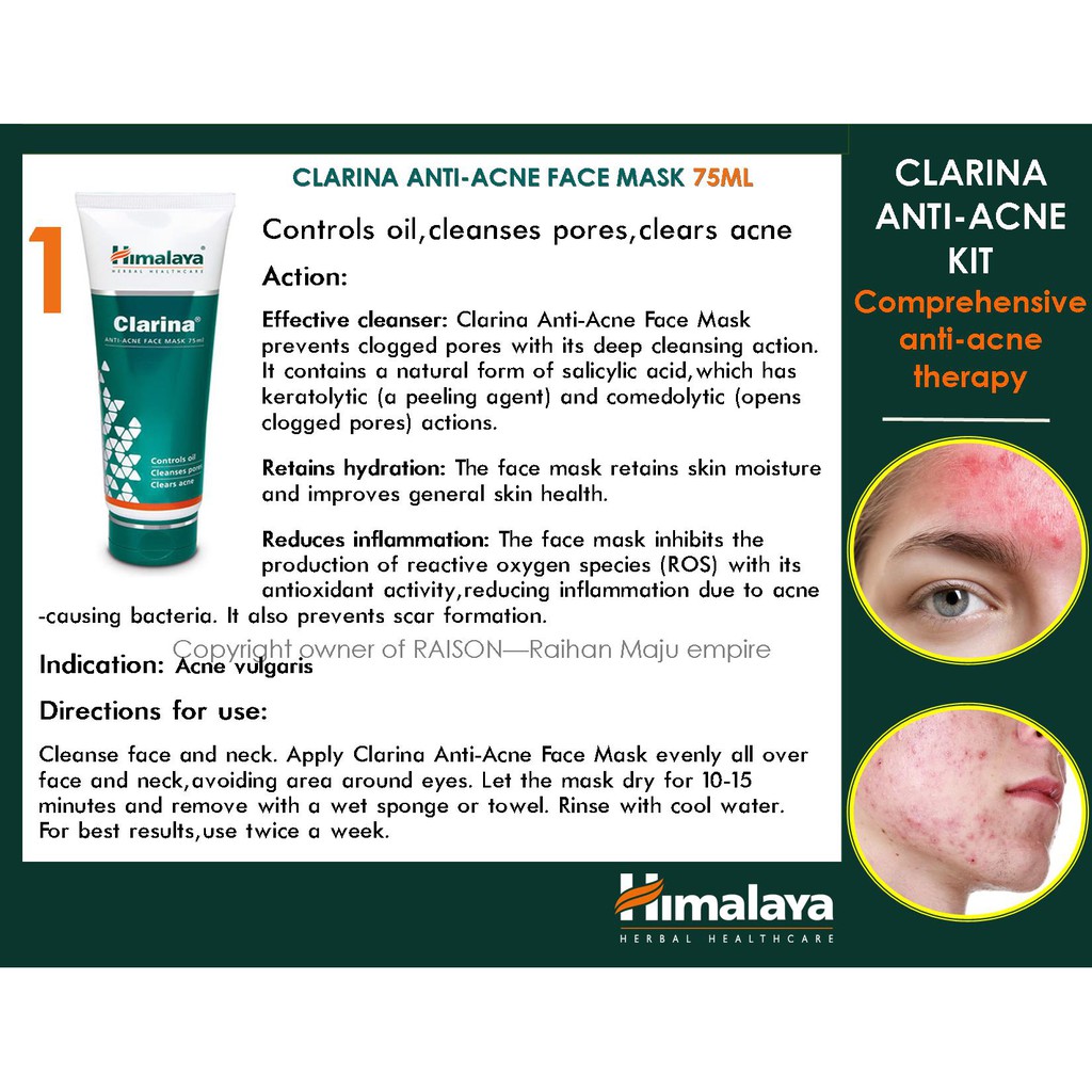 himalaya clarina acne kit