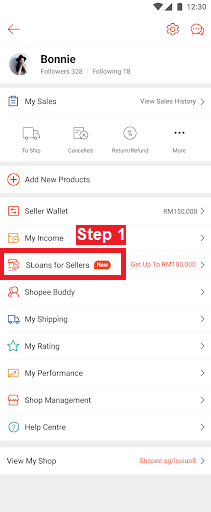 SLoan for Seller Shopee