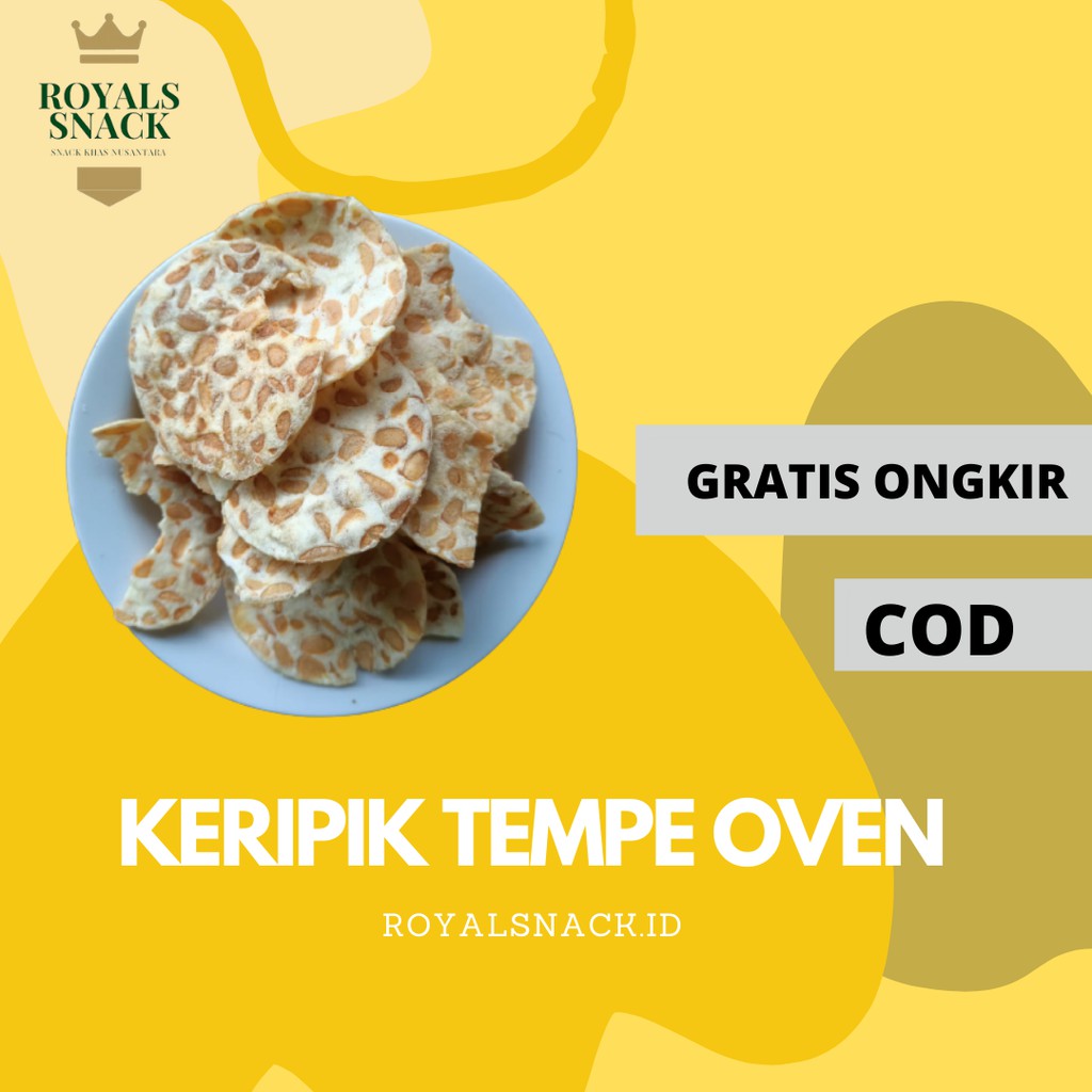 Royalsnack - Tempe 500 Gram Tempe Chips / Mini Oven Tempe Chips
