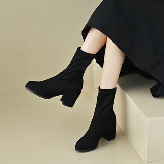 mid calf dress boots with heel