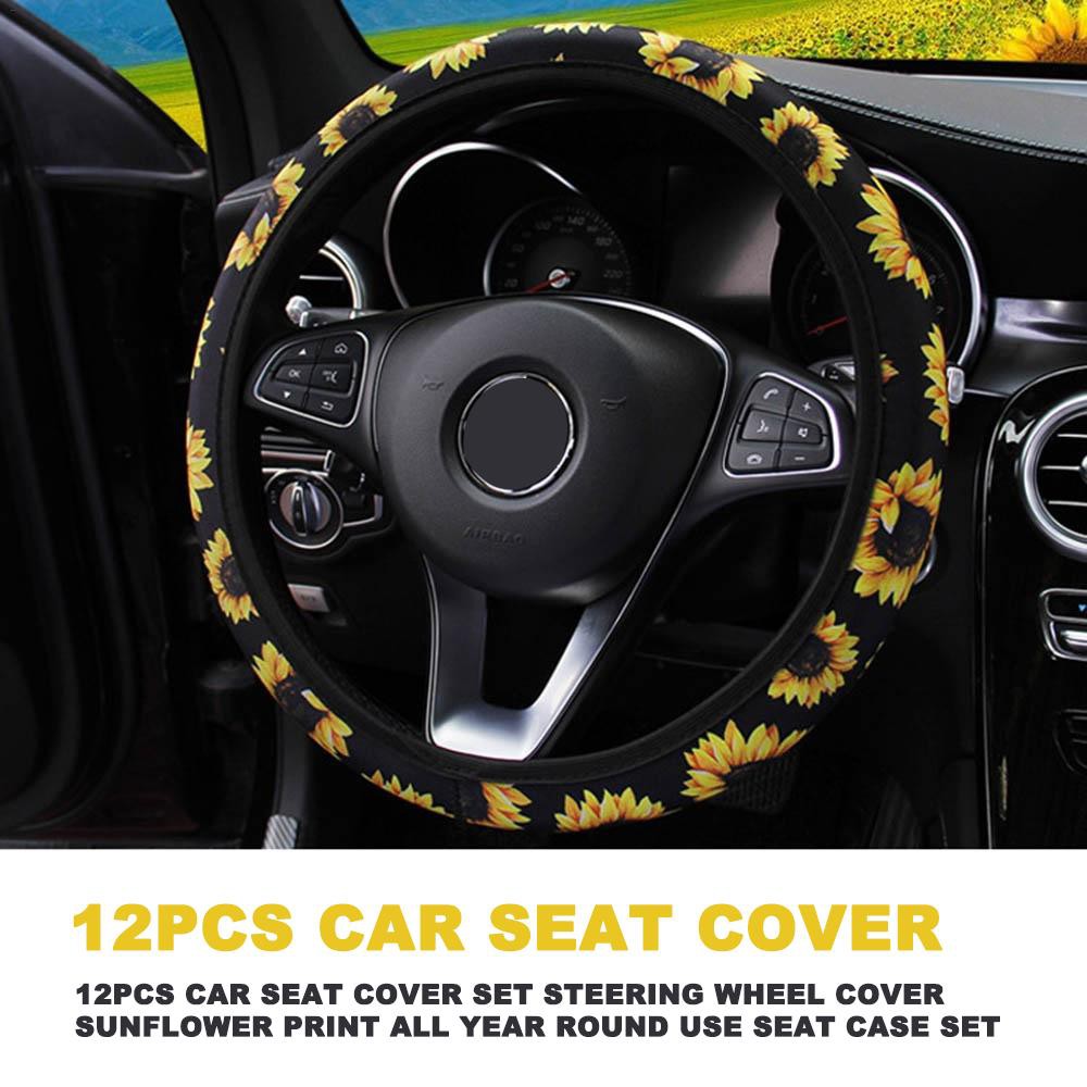 steering wheel and seat cover set