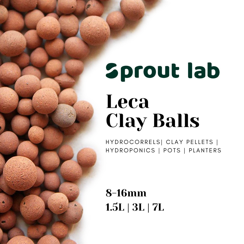 Sprout lab Leca Clay Balls (1.5L/ 3L/ 7L) from the Netherlands Lecca Hydrokorrels (8mm16mm