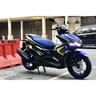 Black Yellow Full Set Sticker For Yamaha Aerox 155 2019 Model