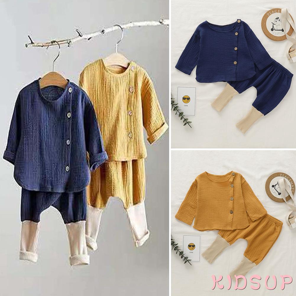 cotton linen baby clothes