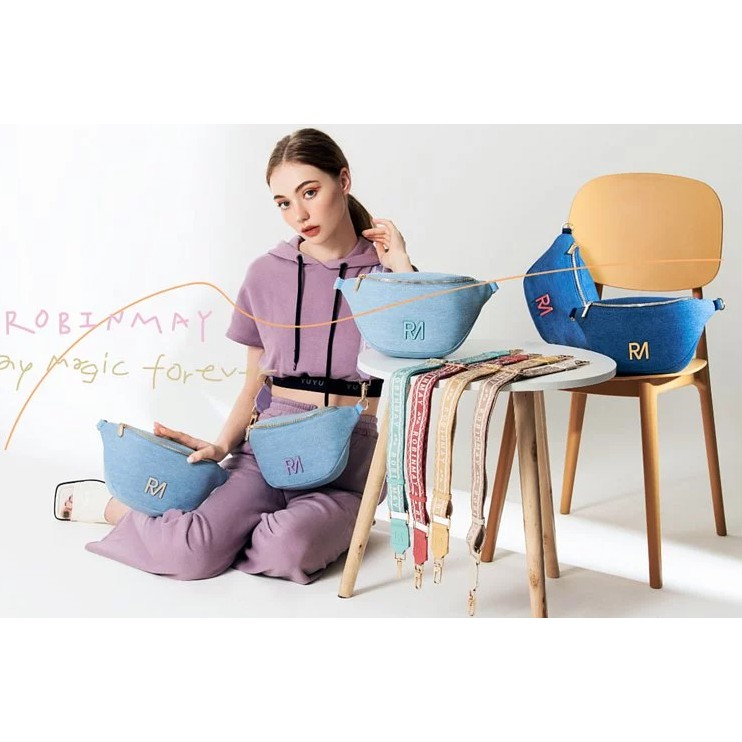 Robinmay 夢特丹寧胸包豪華版robin May I018 Beecost