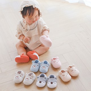 Toddler Walking Shoes Baby Boys Girls Infant Stereo Ear Cartoon Non-slip Warm Soft Walking Shoesfant Stereo Ear Cartoon Non-slip Warm Soft Walking Shoes