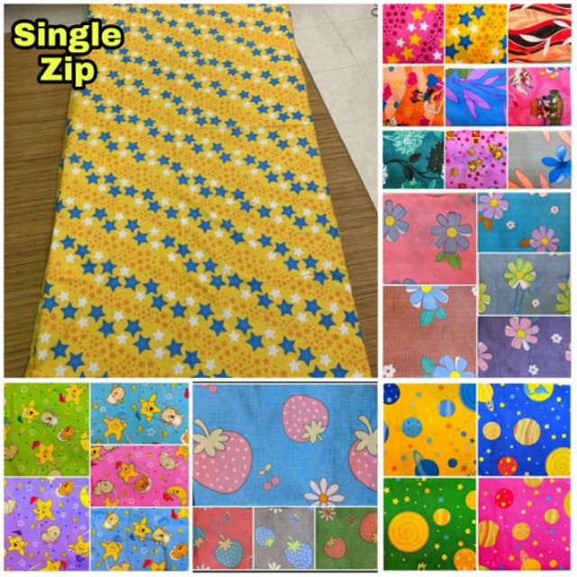 Single Bed Sheet Cover with Zip / / Sarung Tilam Single Zip Shopee