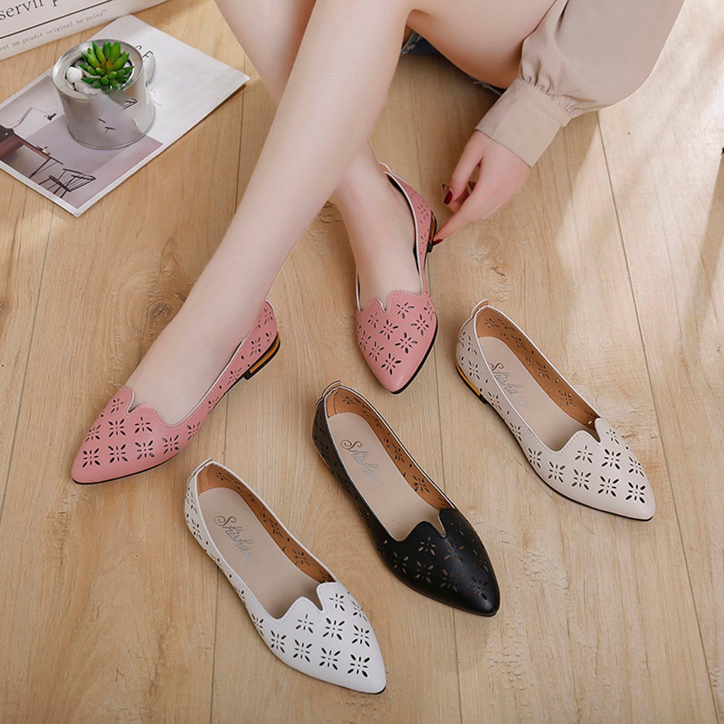 ladies flat work shoes uk