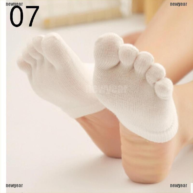 Newly Design Invisible Non Slip Toe Socks Half Grip Heel Five Finger Socks MC