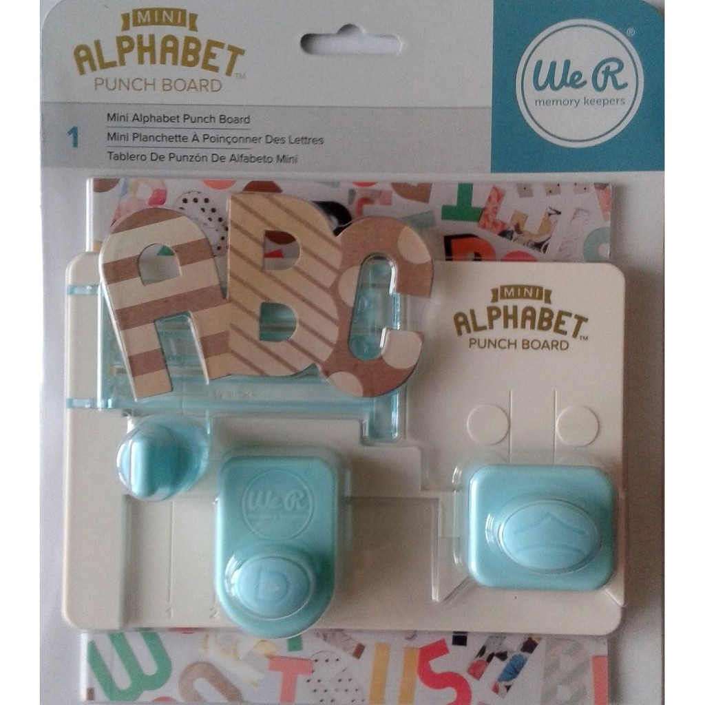 WE R MEMORY KEEPERS MINI ALPHABET PUNCH BOARD Shopee Singapore