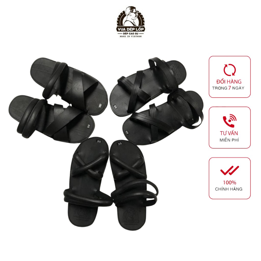 Dép cao su Bác Hồ thương hiệu VUA DÉP LỐP Phạm Quang Xuân, chính hãng, có bảo hành, ảnh thật