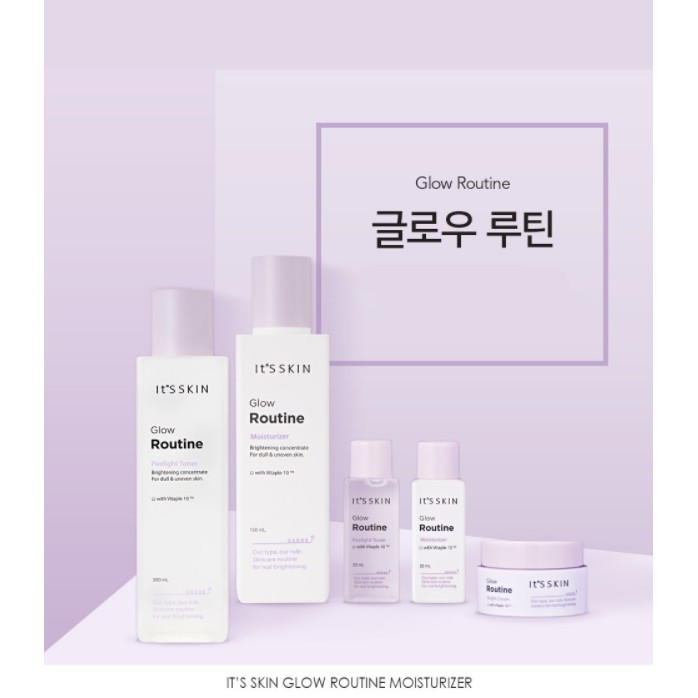 it's skin glow routine moisturizer