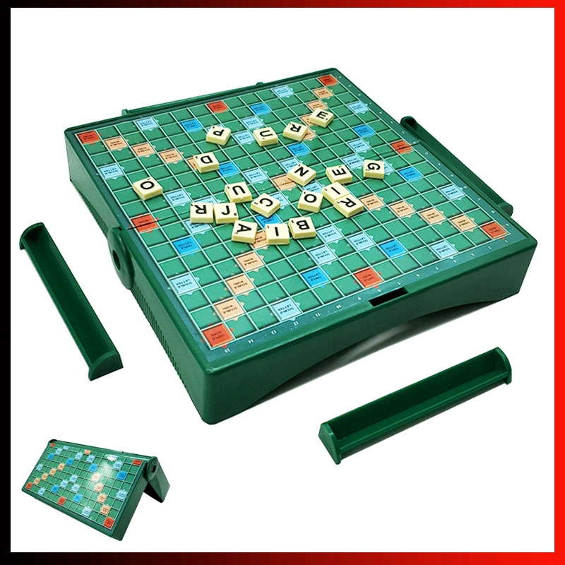 20*20cm Foldable Scrabble Board Game Folding Travel Scrabble Compact