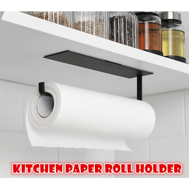 Kitchen Tissue paper roll holder toilet paper roll hanger towel rack