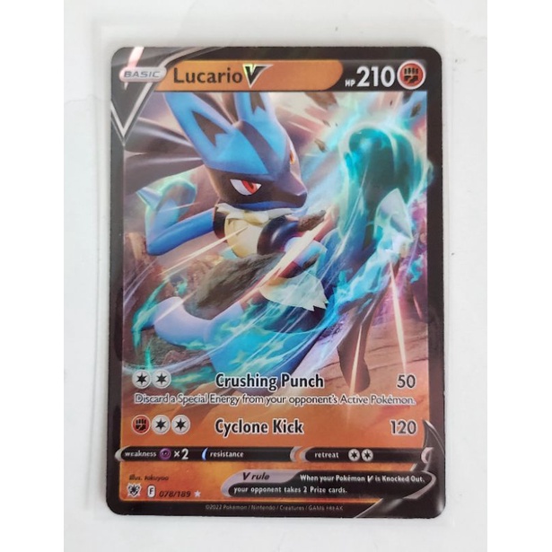 Pokemon lucario V astral radiance card | Shopee Singapore