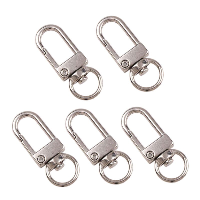 Keyring Lobster Clip Clasp Hook Key Chain Ring Bag Leather Keyfob Fashion Men 