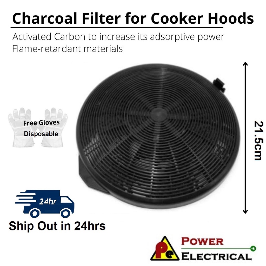 Carbon Charcoal & 2 Grease Filter for ARISTON Cooker Hood Vent Extractor EFF57 