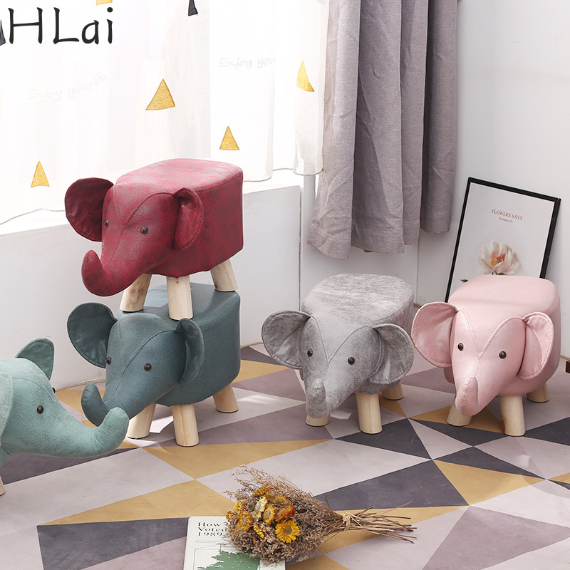 Household Wooden Animal Stool Creative Cute Children's Bench Shoe Changing  Stool at the Door | Shopee Singapore