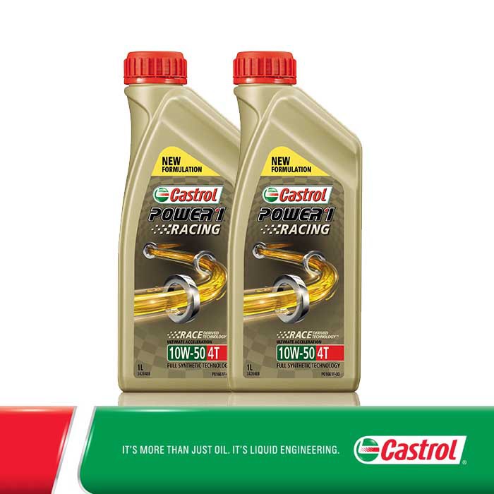 Castrol POWER1 Racing 4T 10W-50 (TWIN PACK) | Shopee Singapore