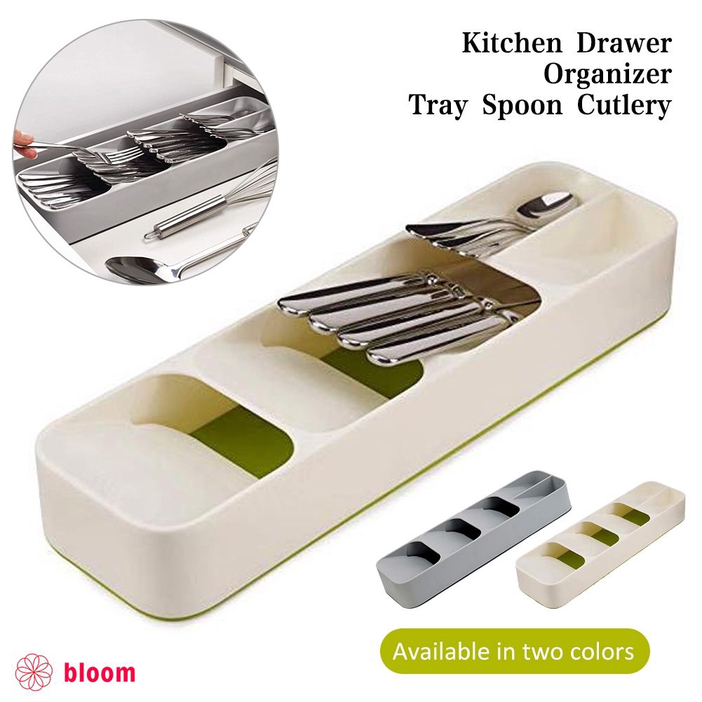 Bloom Kitchen Drawer Organizer Tray Spoon Cutlery Separation